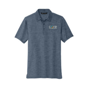 Core Plastech TravisMathew Auckland Slub Polo Adult-Blue Nights