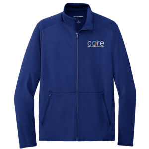 Core Plastech Port Authority Men Accord Stretch Fleece Full-Zip-Royal