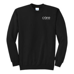 Core Plastech Unisex Fleece Crewneck Sweatshirt-Black