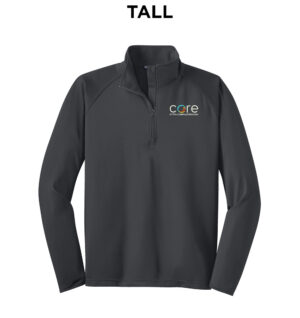 Core Plastech Sport-Tek TALL Sport-Wick Stretch 1/2-Zip Pullover Men-Charcoal Grey