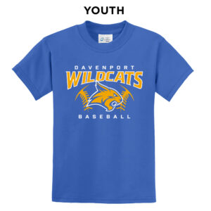 DW 10u Baseball Youth Short Sleeve Tee-Royal