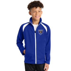 DW 10u Baseball Sport-Tek Youth Tricot Track Jacket-Royal/White