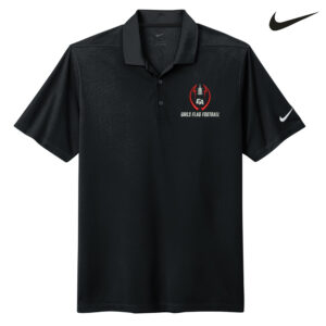EA Girls Flag Football Nike Dri Fit Men Micro Pique 2.0 Polo-Black