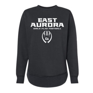 EA Girls Flag Football LAT Women’s Weekend Fleece Crewneck Sweatshirt-Black