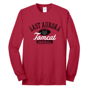 EA Football Unisex Long Sleeve Cotton Tee-Red