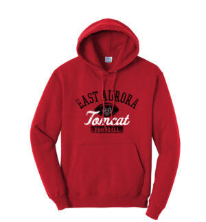 EA Football Unisex Fleece Hooded Sweatshirt-Red