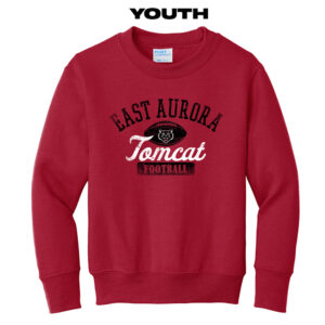 EA Football Youth Fleece Crewneck Sweatshirt-Red