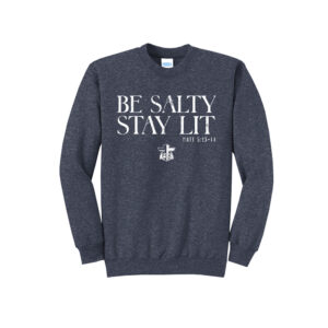 FCA Unisex Fleece Crewneck Sweatshirt-Heather Navy