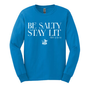 FCA Unisex Cotton Long Sleeve Tee-Sapphire