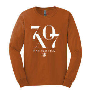 FCA Unisex Cotton Long Sleeve Tee-Texas Orange