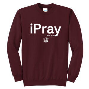 FCA Unisex Fleece Crewneck Sweatshirt-Maroon