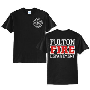 Fulton Fire Unisex Short Sleeve Tee-Black