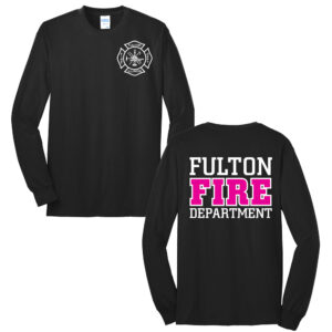Fulton Fire Unisex Long Sleeve Tee-Black