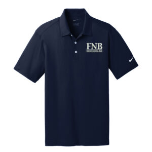 FNB Nike Golf Dri-Fit Vertical Mesh Polo Men-Marine
