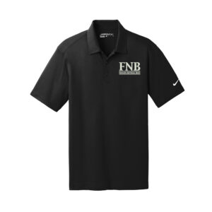 FNB Nike Golf Dri-Fit Vertical Mesh Polo-Black