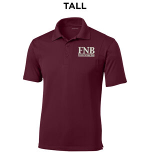 FNB Sport-Tek TALL Micropique Sport-Wick Polo-Maroon