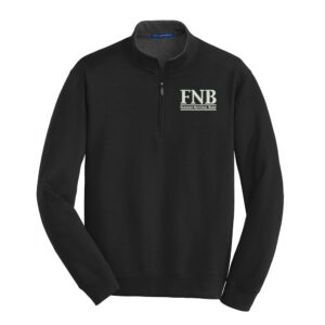 FNB Port Authority Interlock 1/4 Zip Men-Black/charcoal Heather