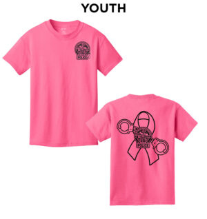Fulton Breast Cancer Awareness Youth Short Sleeve Tee-Neon Pink