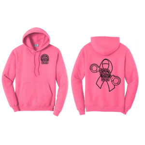 Fulton Breast Cancer Awareness Unisex Fleece Hooded Sweatshirt-Neon pink