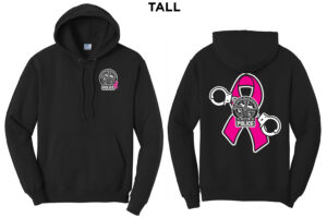 Fulton Breast Cancer Awareness Tall Fleece Hooded Sweatshirt-Black