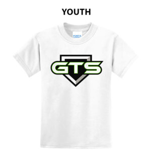 GTS Softball Youth Short Sleeve Tee-White