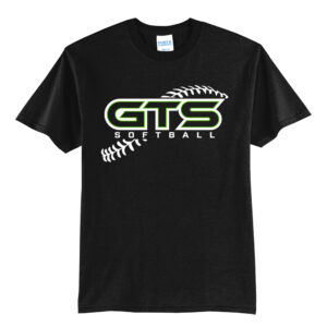 GTS Softball Unisex Short Sleeve Tee-Black