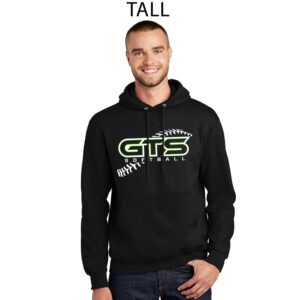 GTS Softball Tall Fleece Hooded Sweatshirt-Black