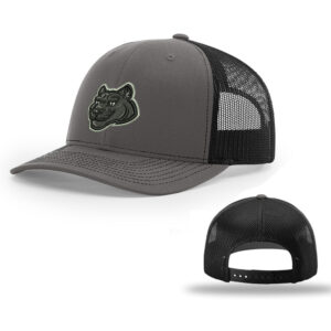 Hermes Elementary Richardson Pro Crown Mesh Back Adjustable back cap Split-Charcoal/Black