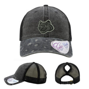 Hermes Elementary Infinity Her Women’s Printed Visor with Mesh Back Cap-Black/Black Leopard