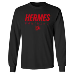 Hermes Elementary Unisex Long Sleeve Tee-Black