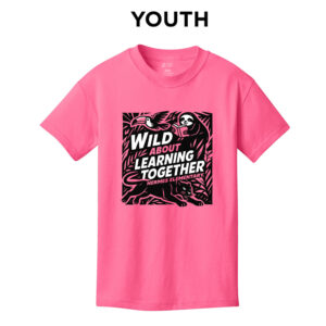 Hermes Elementary Youth Short Sleeve Tee-Neon Pink