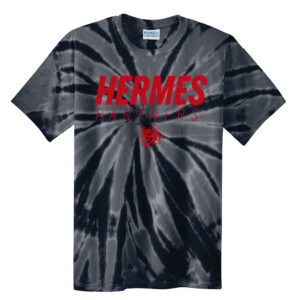 Hermes Elementary Unisex Tie Dye Tee-Black