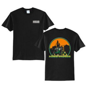 Hess Farms Unisex Short Sleeve Tee-Black