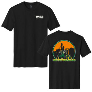 Hess Farms Unisex Perfect Blend Crew Tee-Black