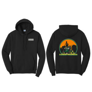 Hess Farms Unisex Fleece Hooded Sweatshirt-Black