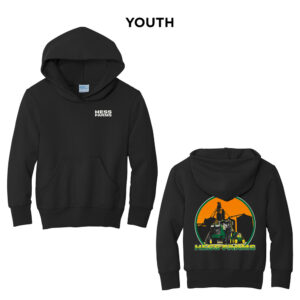 Hess Farms Youth Fleece Hooded Sweatshirt-Black