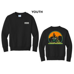 Hess Farms Youth Fleece Crewneck Sweatshirt-Black