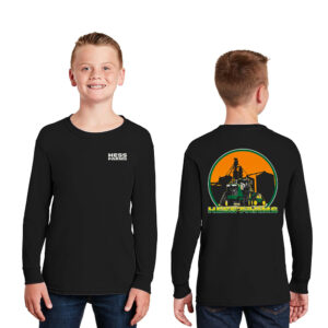 Hess Farms Youth Cotton Long Sleeve Tee-Black