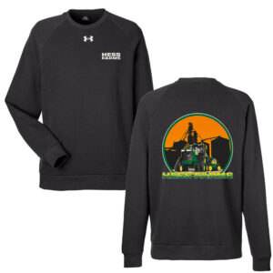 Hess Farms Under Armour UA Rival Fleece Crewneck Sweatshirt-Black