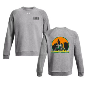 Hess Farms Under Armour UA Rival Fleece Crewneck Sweatshirt-Castle Rock Heather