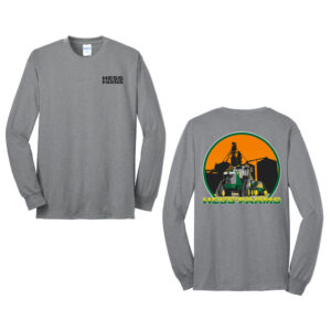 Hess Farms Unisex Cotton Long Sleeve Tee-Athletic heather