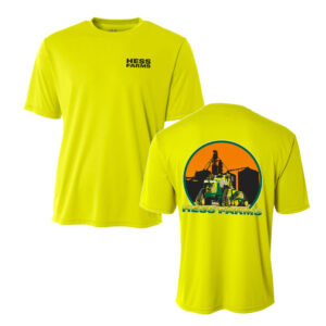 Hess Farms Adult Cooling Performance Tshirt-Safety Yellow