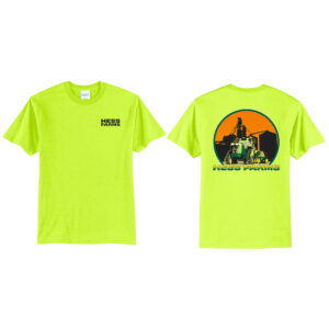 Hess Farms Unisex Short Sleeve Tee-Safety Green