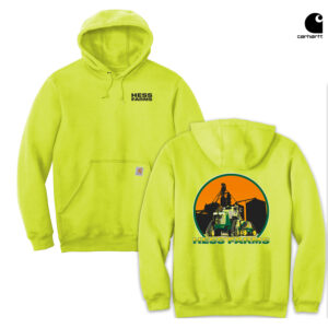 Hess Farms Carhartt Adult Midweight Hooded Sweatshirt-Brite Lime