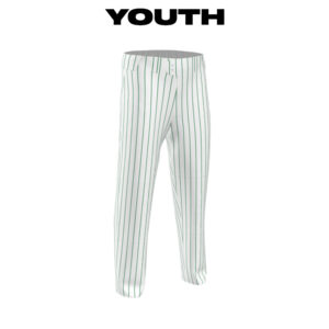15. Rawlings YOUTH Sublimated Semi Relaxed Fit Baseball Pant-White Pinstripe