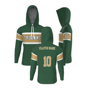 31. Iowa City West Trojans Sublimated Raglan Fleece Player Hoodie