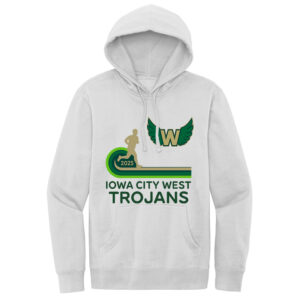 West Unisex Premium Fleece Hooded Sweatshirt-White Smoke