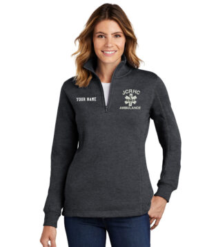 JCRHC Ladies Sport Tek 1/4 Zip-Graphite Heather
