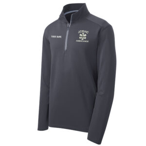 JCRHC Sport-Tek Men Sport-Wick Textured 1/4 Zip Pullover-Iron Grey