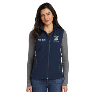 JCRHC Port Authority Ladies Core Soft Shell Vest-Dress Blue Navy